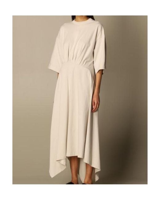 Balenciaga White Wrapped T-Shirt Dress