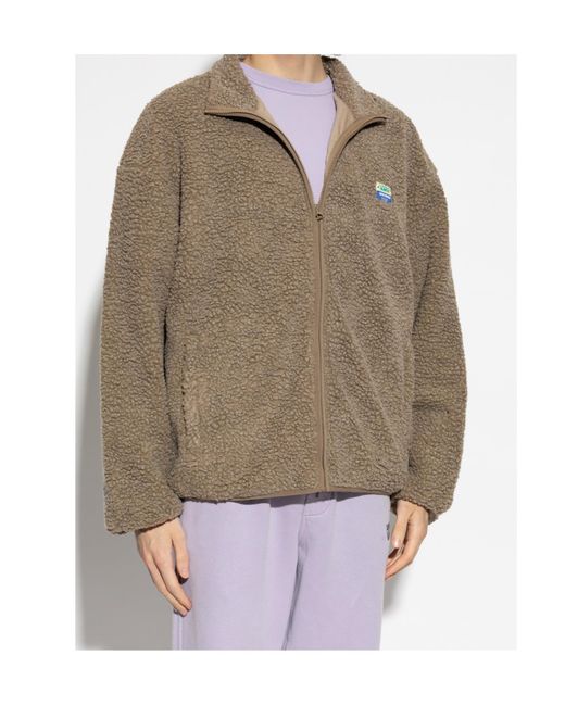 American Vintage Natural Zip-Up Fleece Sweatshirt for men