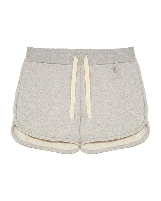 Jil Sander Gray Emblem Shorts