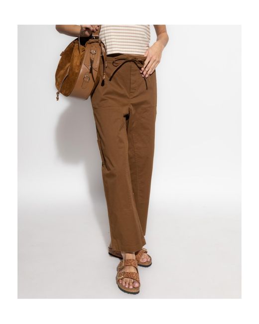 Rag & Bone Brown Drawstring Casual Pants