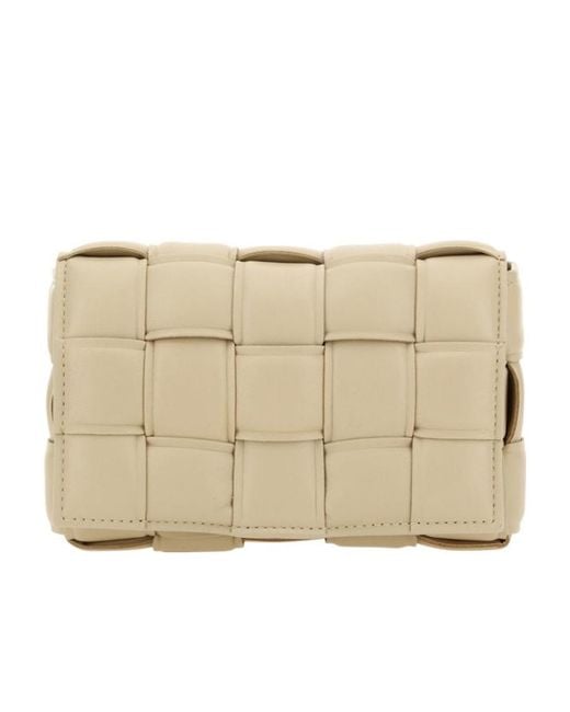 Bottega Veneta Natural Padded Cassette Crossbody Bag