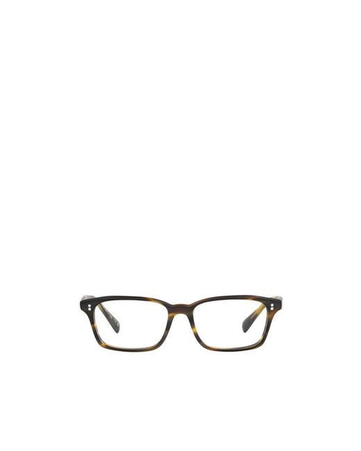 Oliver Peoples White Edelson Rectangle-Frame Glasses for men