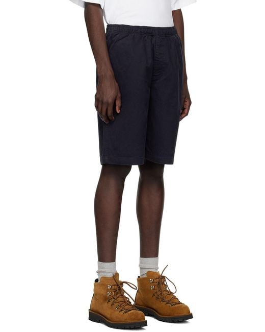 Stussy Blue Stüssy Elasticated Waistband Shorts for men