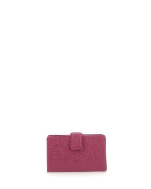 Gianni Chiarini Purple Dollaro Compact Wallet