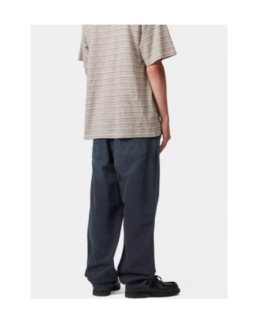 Carhartt Blue Simple Pant for men