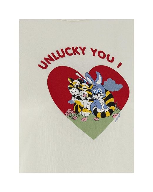 KENZO White Cartoon Crewneck T-Shirt