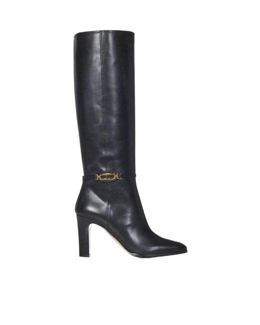 Tom Ford Black Whitney Square Toe Boots