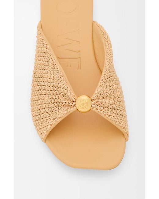 Loewe Natural X Paula's Ibiza Woven Pebble Slides