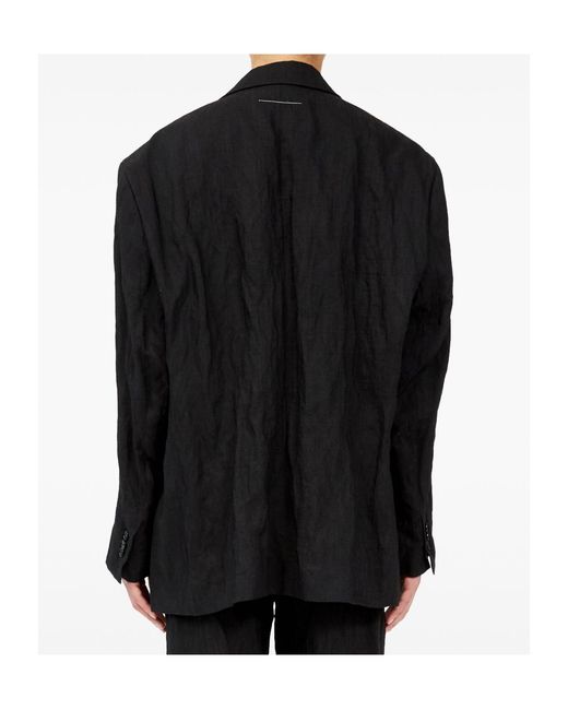 MM6 by Maison Margiela Black Single Breasted Tailored Blazer