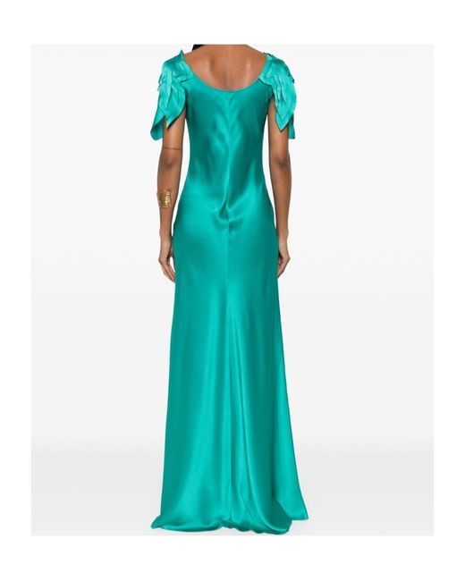Alberta Ferretti Blue Maxi Dress