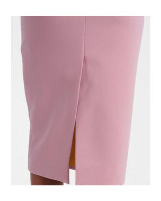 Roksanda Pink Bow-Detail Crepe Dress