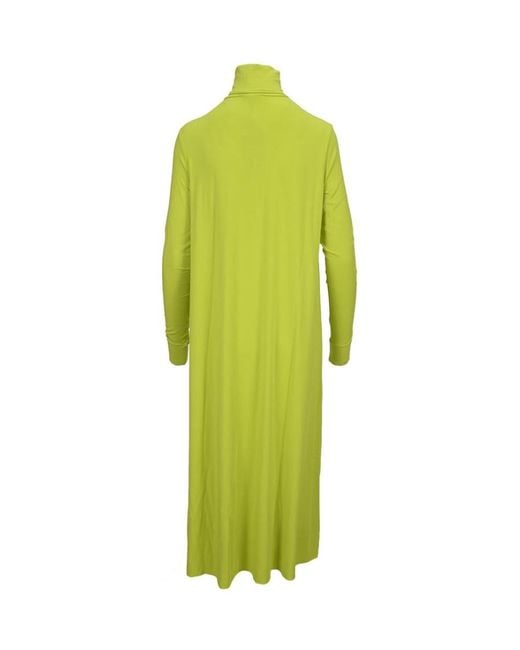 Raf Simons Green Jersey Maxi Dress
