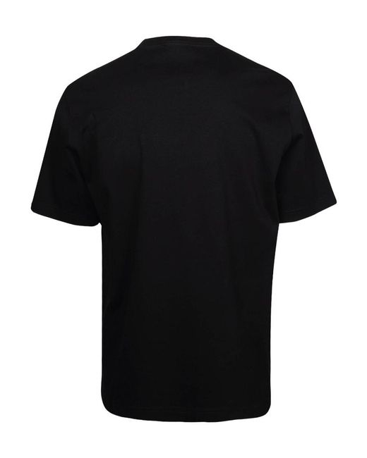 Lanvin Black Classic Curb Embroidered T-Shirt for men