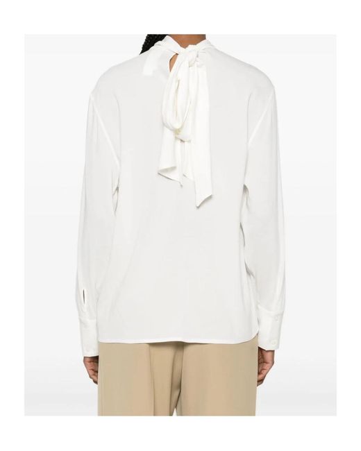 Fabiana Filippi White Long-Sleeved Blouse