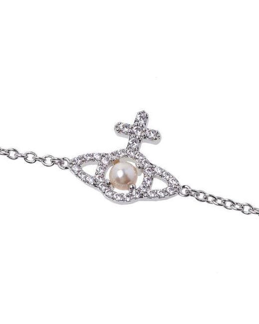 Vivienne Westwood White Logo Bracelet