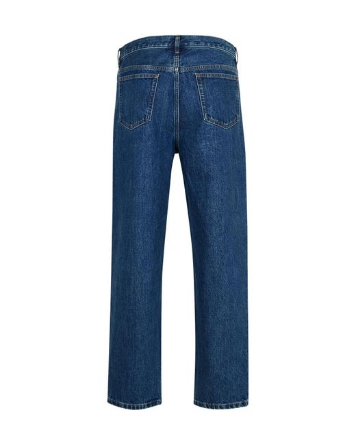 A.P.C. Blue Straight-Leg Slim-Cut Jeans for men