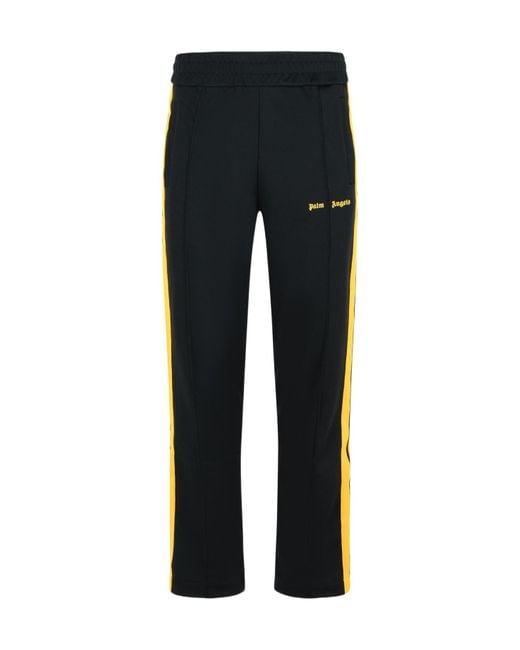 Palm Angels Black Elastic Waist Sweatpants for men