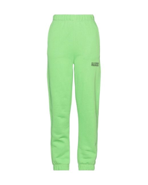Ganni Green Solidcolor Sweatpants