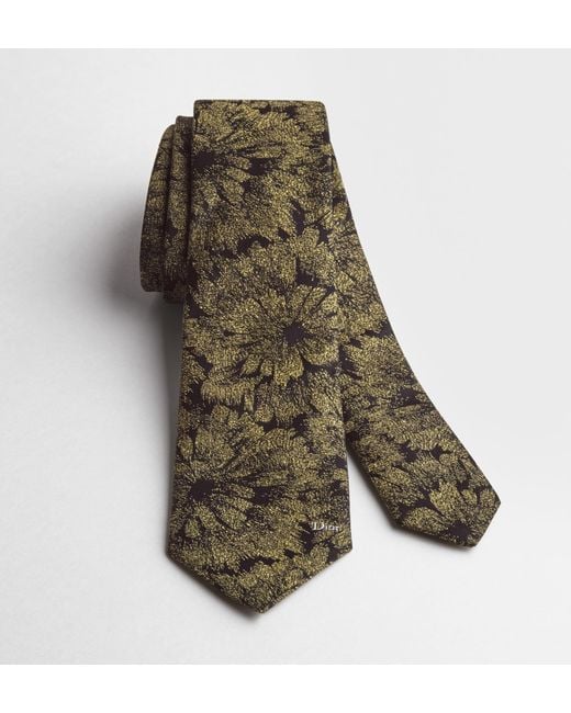 Dior Green Byzance Tie for men