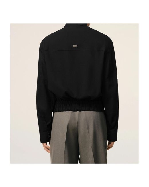 AMI Black Harrington Jacket for men