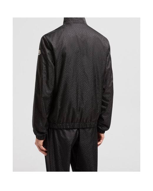 Moncler Black Vanoise Logo Patch Zip-Up Jacket for men