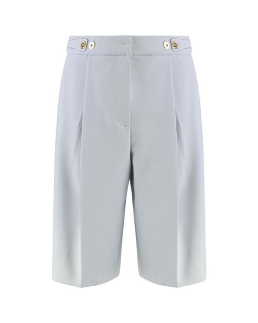 Elisabetta Franchi Gray Knee-Length Bermuda Shorts