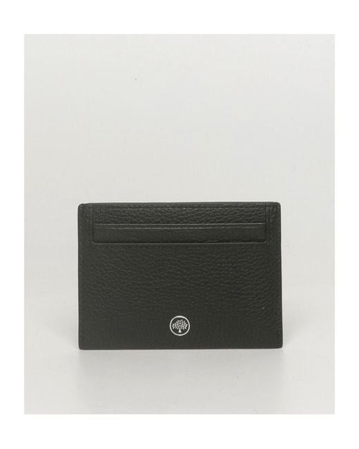 Mulberry Black Small Classic Logo-Printed Cardholder for men