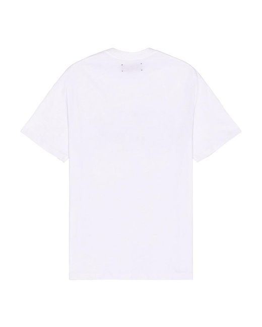 Amiri White Pegasus Script Logo Cotton T-Shirt for men