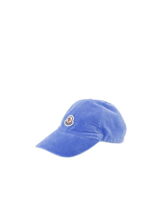 Moncler Blue Logo Patch Baseball Cap
