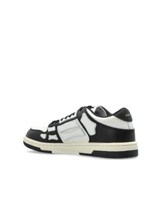 Amiri Black Lace-Up Low-Top Sneakers