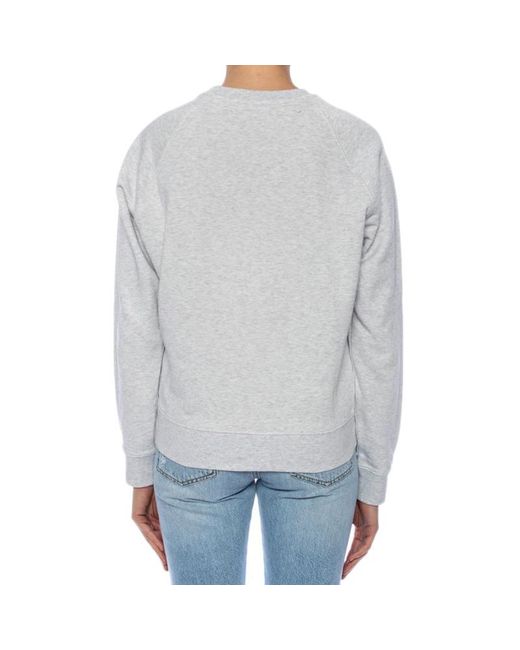 MSGM Gray Round-Necked Sweater