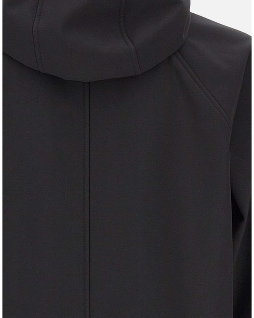 Stone Island Blue Logo Patch Hooded Parka for men