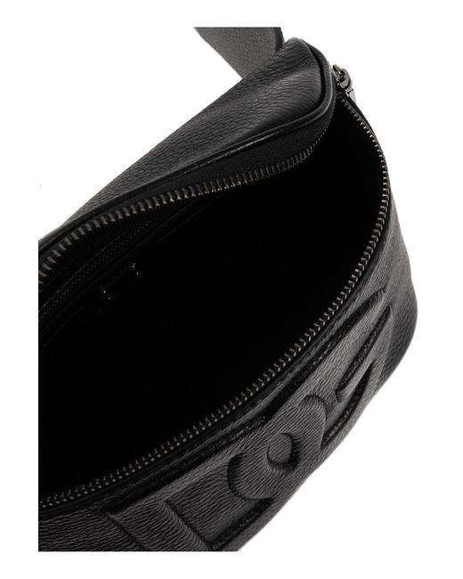 Dolce & Gabbana Black 3D-Effect Dg Logo Belt Bag for men