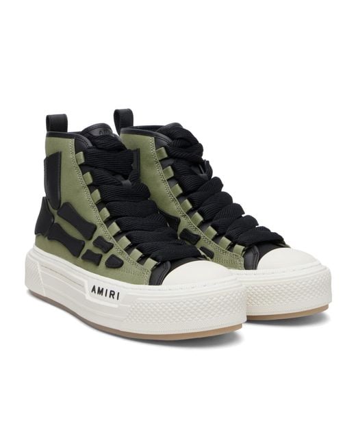 Amiri Brown Skel Court Hi High-Top Casual Sneakers for men