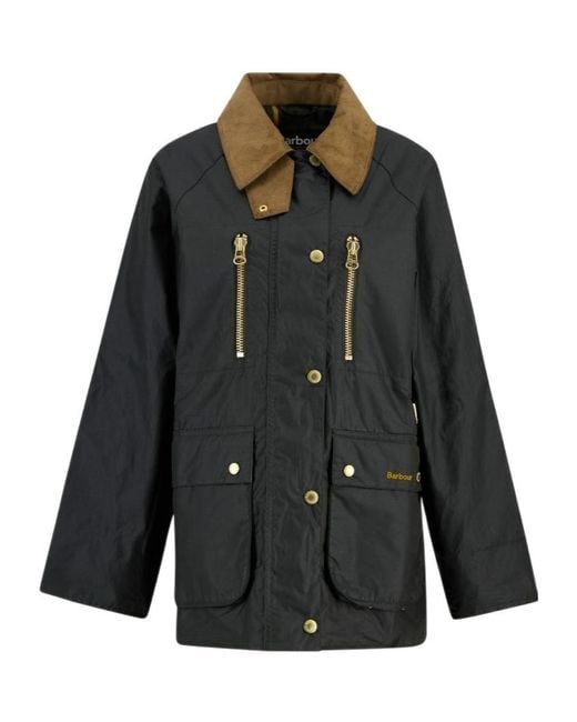 Barbour Black Argill Waxed Jacket
