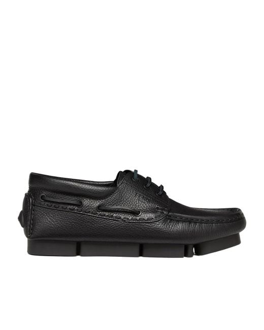 Fendi Black Leather Lace-Ups for men