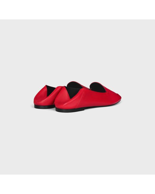 Céline Red Aura Loafer