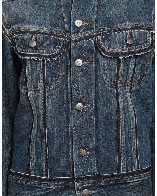 Maison Margiela Blue Spliced Color Denim Jacket