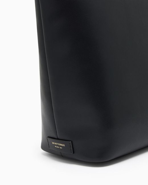 Emporio Armani Black Oversized Hobo Bag