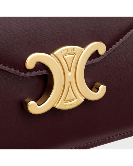 Céline Purple Wallet On Chain Margo