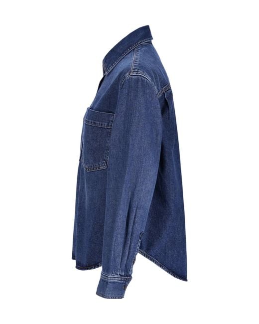 FRAME Blue Long Sleeve Shirt