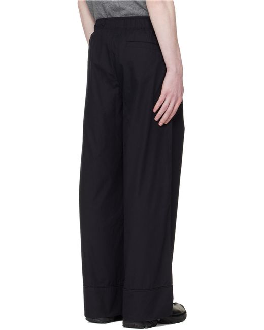 Entire studios Black Pajama Wide-Leg Pants for men