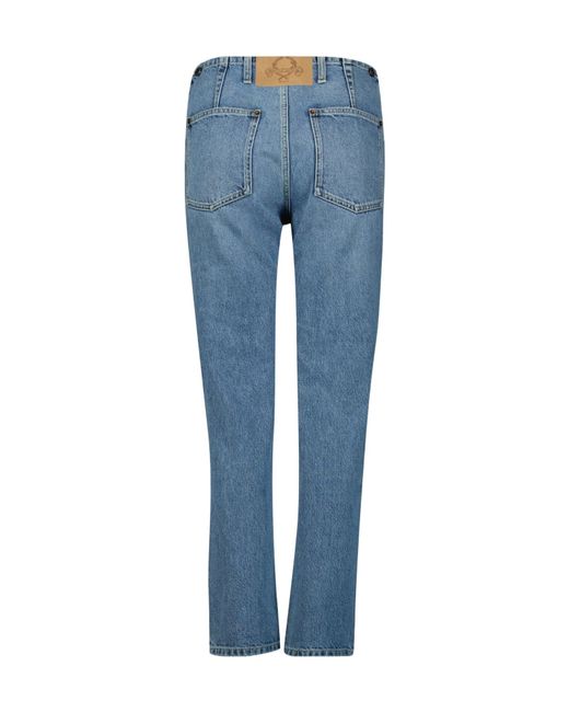 Moschino Blue Belt Loop Denim Trousers