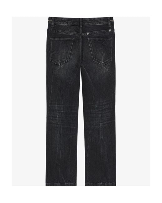 Givenchy Black Chain Detailed Bootcut Jeans