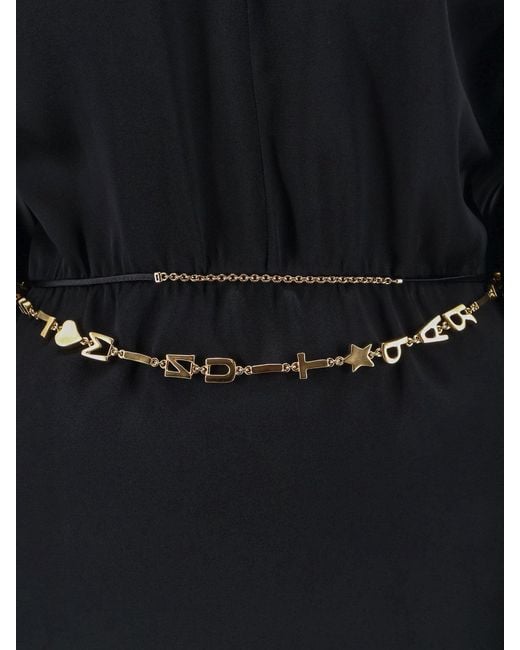 Saint Laurent Blue Long Sleeve Dress