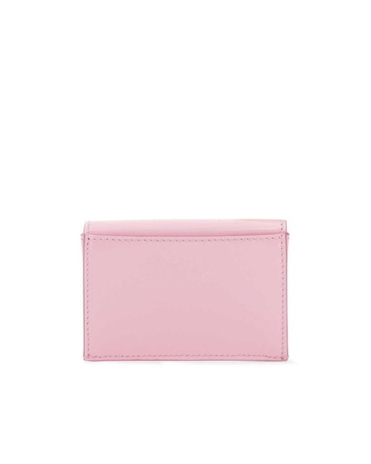 Ferragamo Pink Ferragamo Gancini Clasp Credit Card Holder