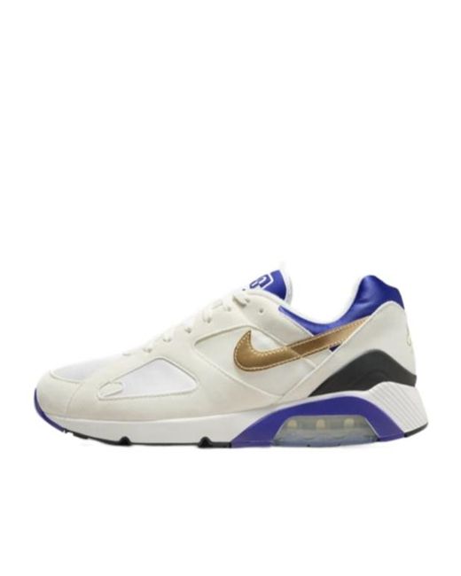Nike Blue Air Max 180 Ultramarine Logo Patch Sneakers for men