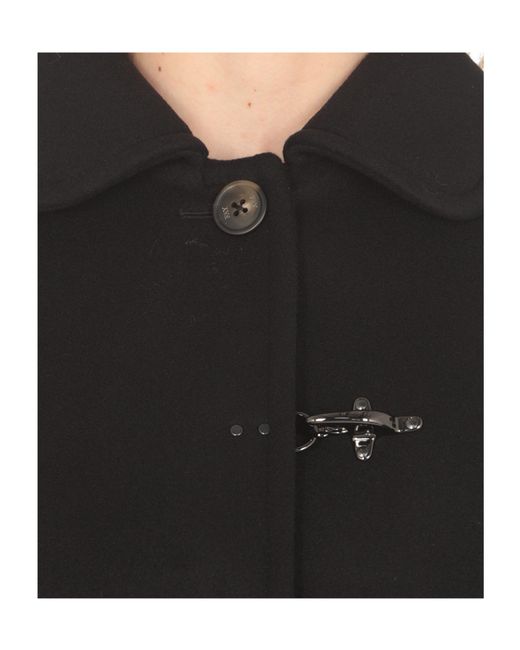 Fay Black Long-Sleeved Coat