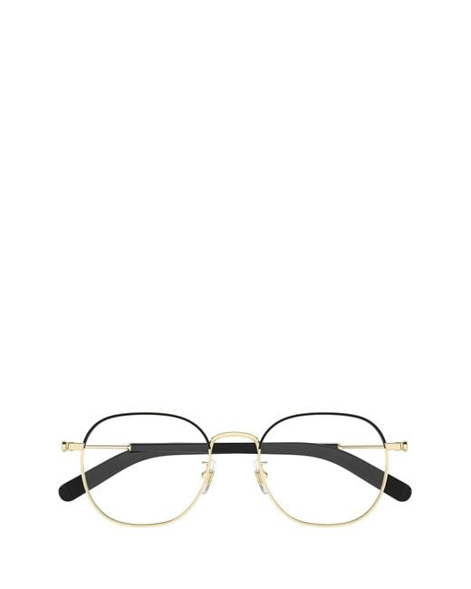Montblanc Multicolor Eyewear Round Frame Glasses for men