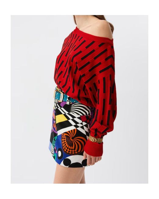 Versace Embroidered-Logo Wool Knit Sweater